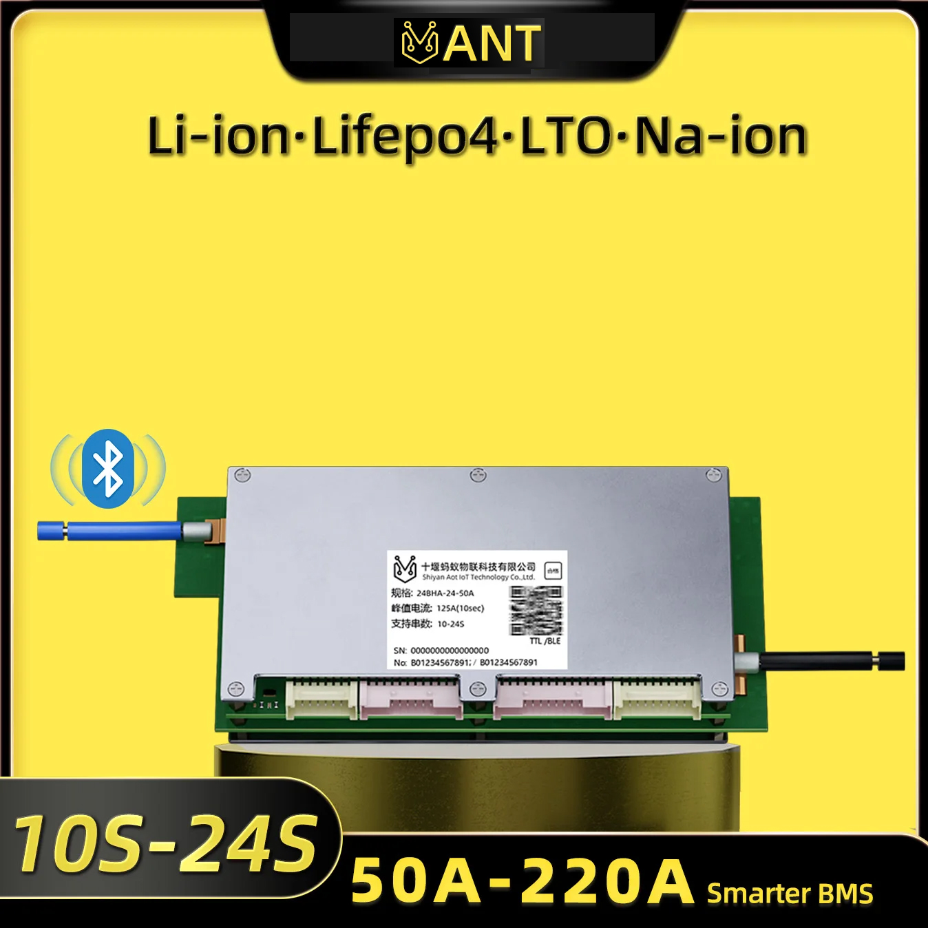 Ant BMS Smart 10S To 24S 550A  - đánh giá và giá Smart Bms 24S 200A Bluetooth Lifepo4