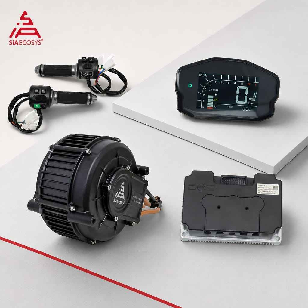 QSMOTOR QS165 V2 5000W 72V 35H - đánh giá và giá Mid Drive Motor Kit 72V 5000W