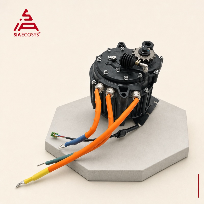 QSMOTOR J155A-36 5000W 72V Hai - đánh giá và giá Mid Drive Motor Kit 72V 5000W