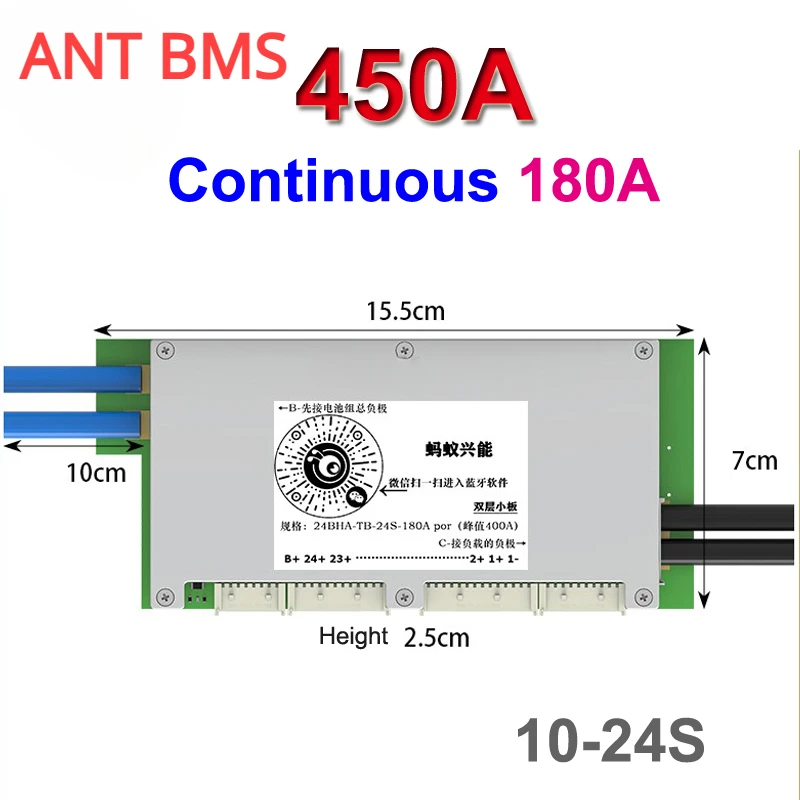 Ant Smart BMS Bluetooth Balanc - đánh giá và giá Smart Bms 24S 200A Bluetooth Lifepo4