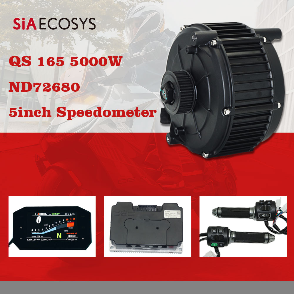 SiAECOSYS QS165 5000W 72V 35H  - đánh giá và giá Mid Drive Motor Kit 72V 5000W